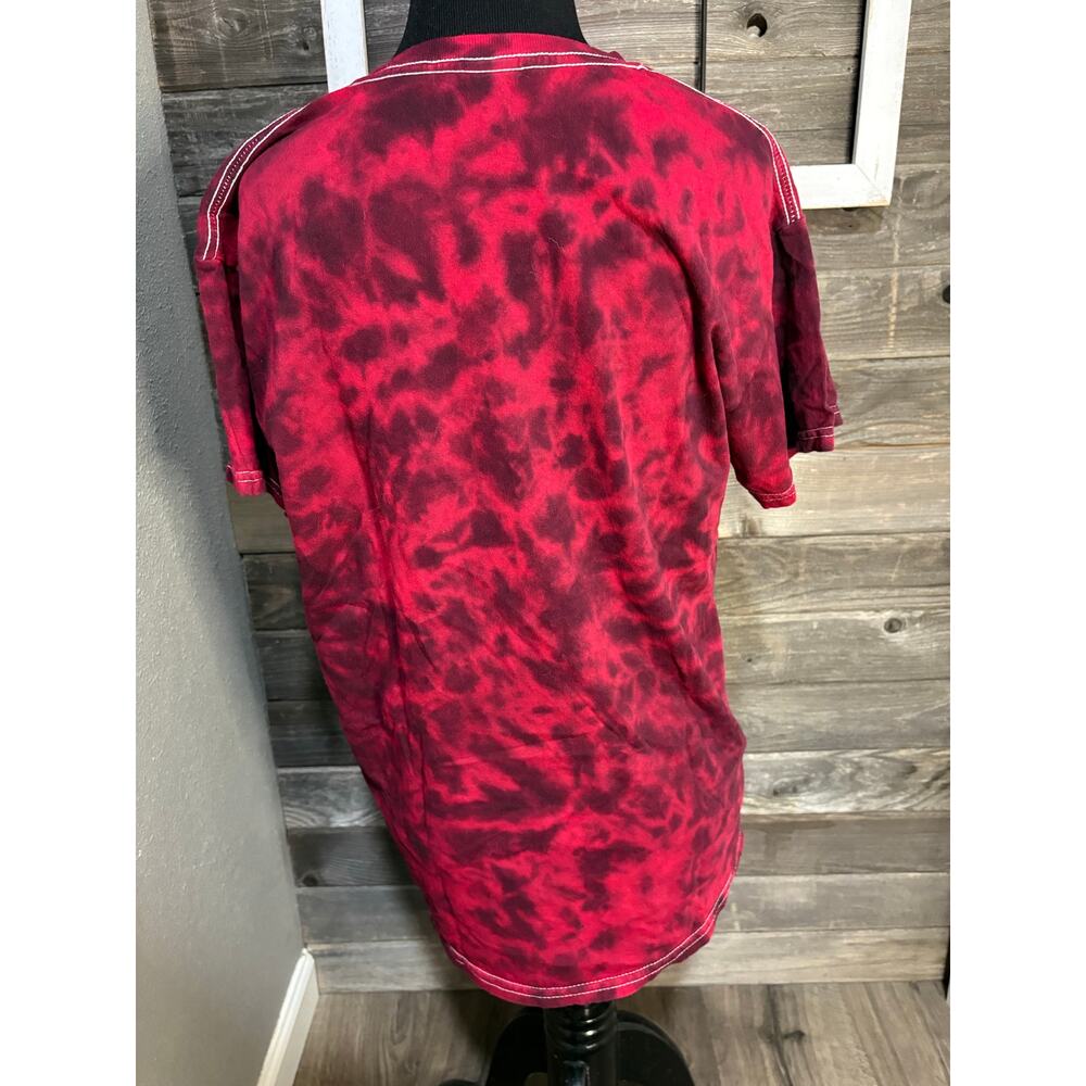 Def Leppard red gold tie dye tiger t shirt unisex size small - Picture 4 of 7